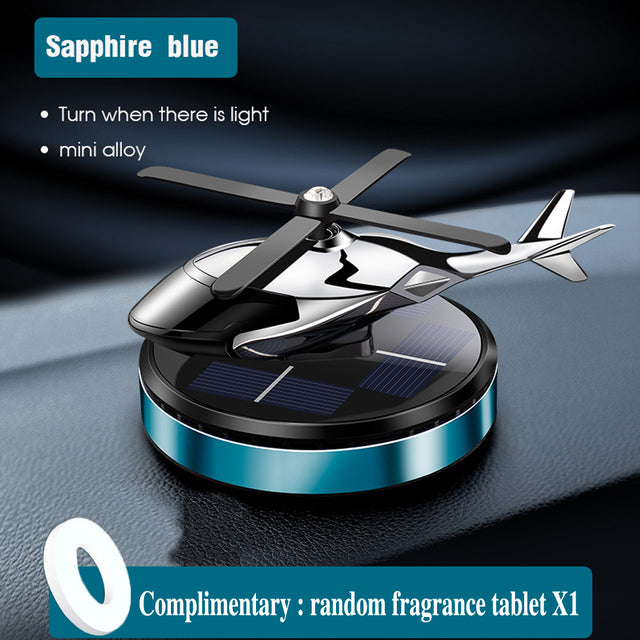 Solar-Powered Car Air Freshener with Aromatherapy Decor
