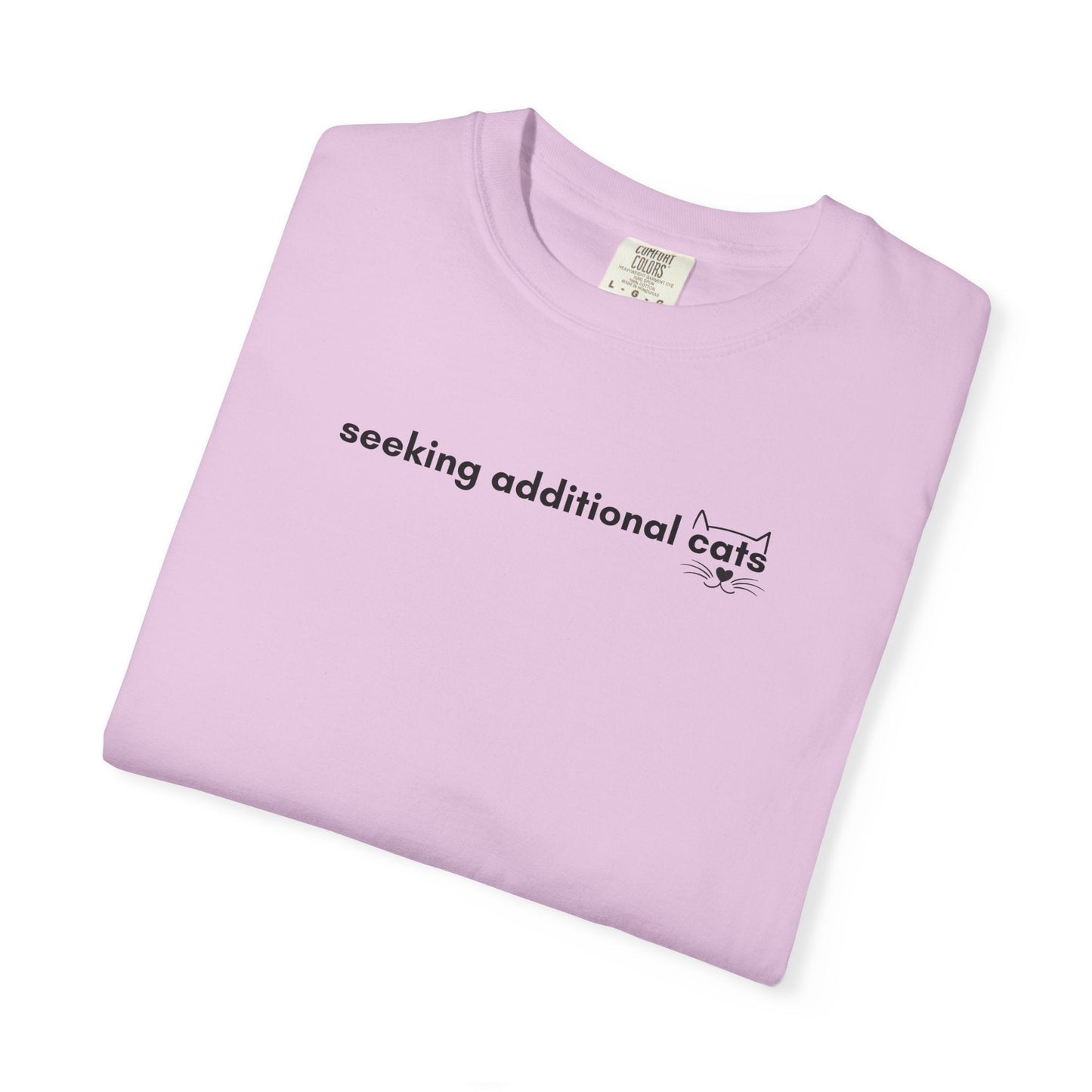 Seeking Additional Cats T-Shirt | Cat Lover Minimal Tee