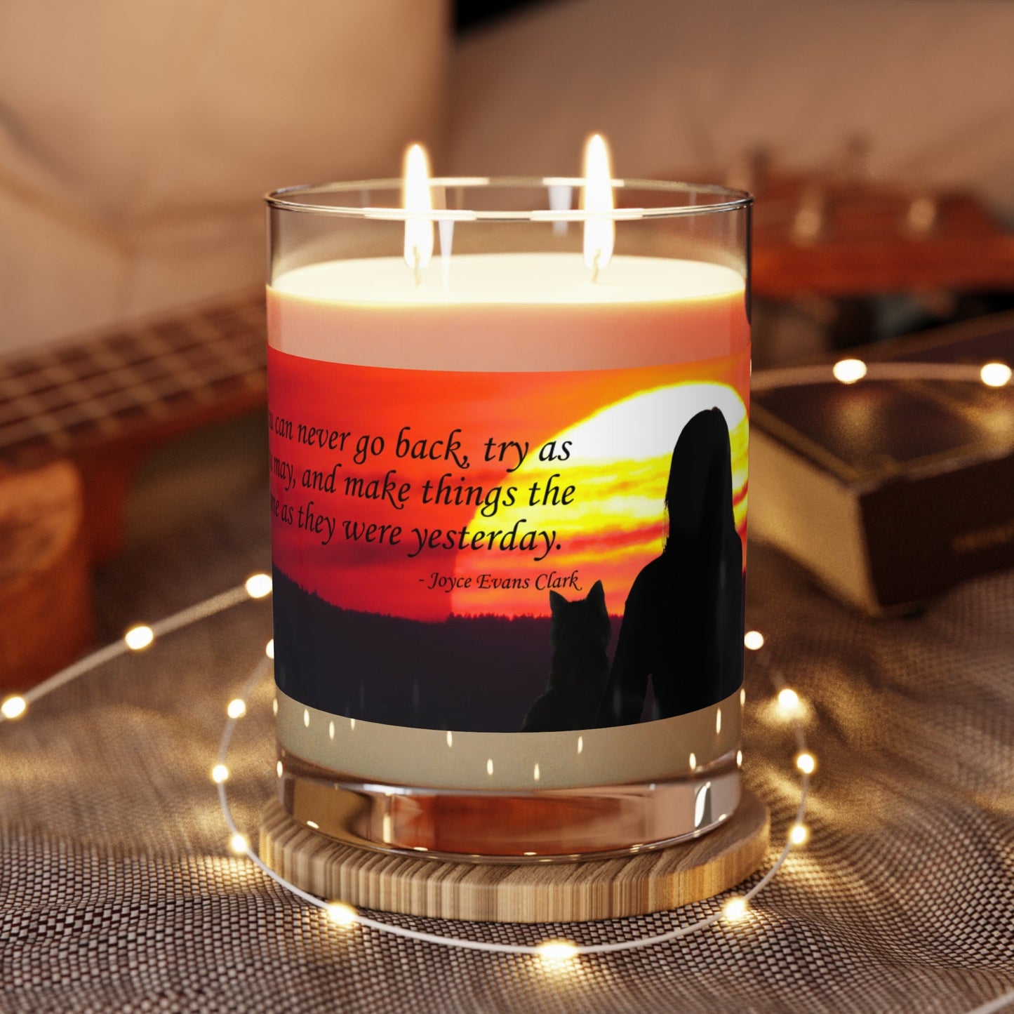 You Can’t Go Back Candle | Reflective Quote Soy Candle