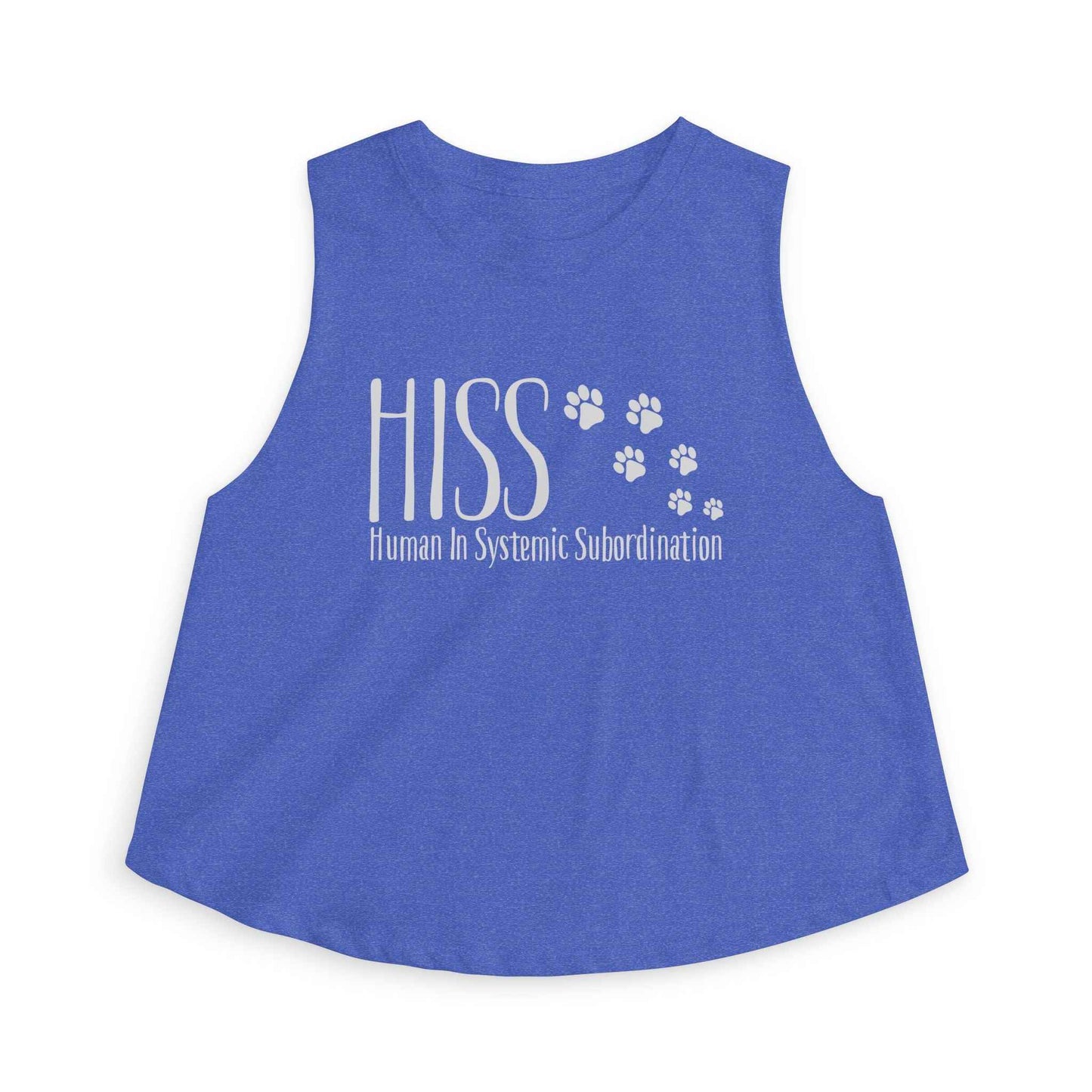 HISS Crop Tank – Human in Systemic Subordination Cat Crop Top