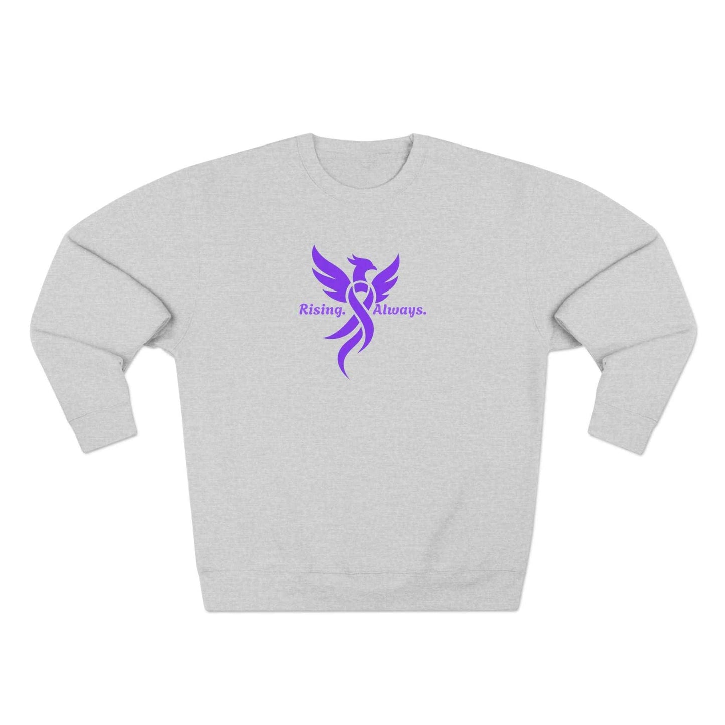 Rising Always Epilepsy Awareness Phoenix Ribbon Sweatshirt