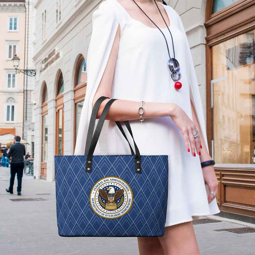 Federal Bag Administration Tote – Department of It’s In Here Somewhere – Faux Seal Handbag