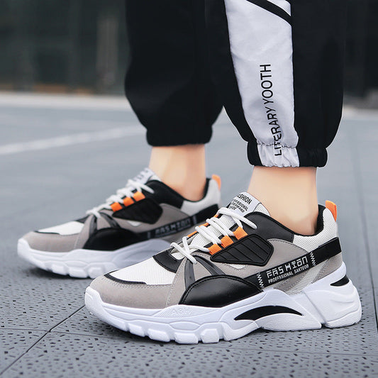 New Arrival Mesh Breathable Sports Running Men's Shoes Old Thick-soled Casual Men's Shoes