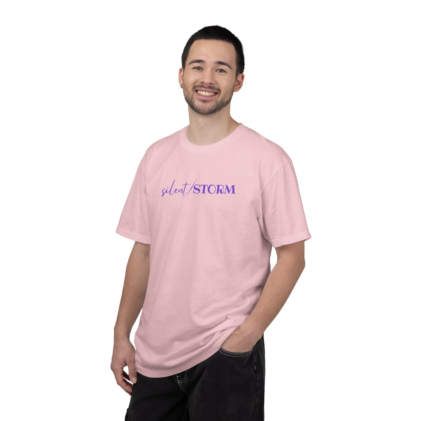 Silent Storm Unisex T-Shirt – Epilepsy Awareness Purple Statement Tee