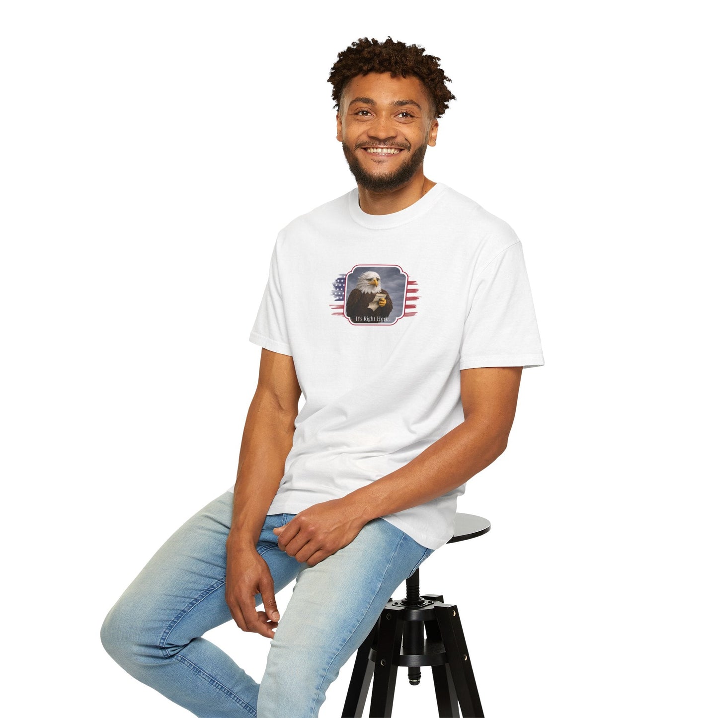 “It’s Right Here” Political Parody T-Shirt