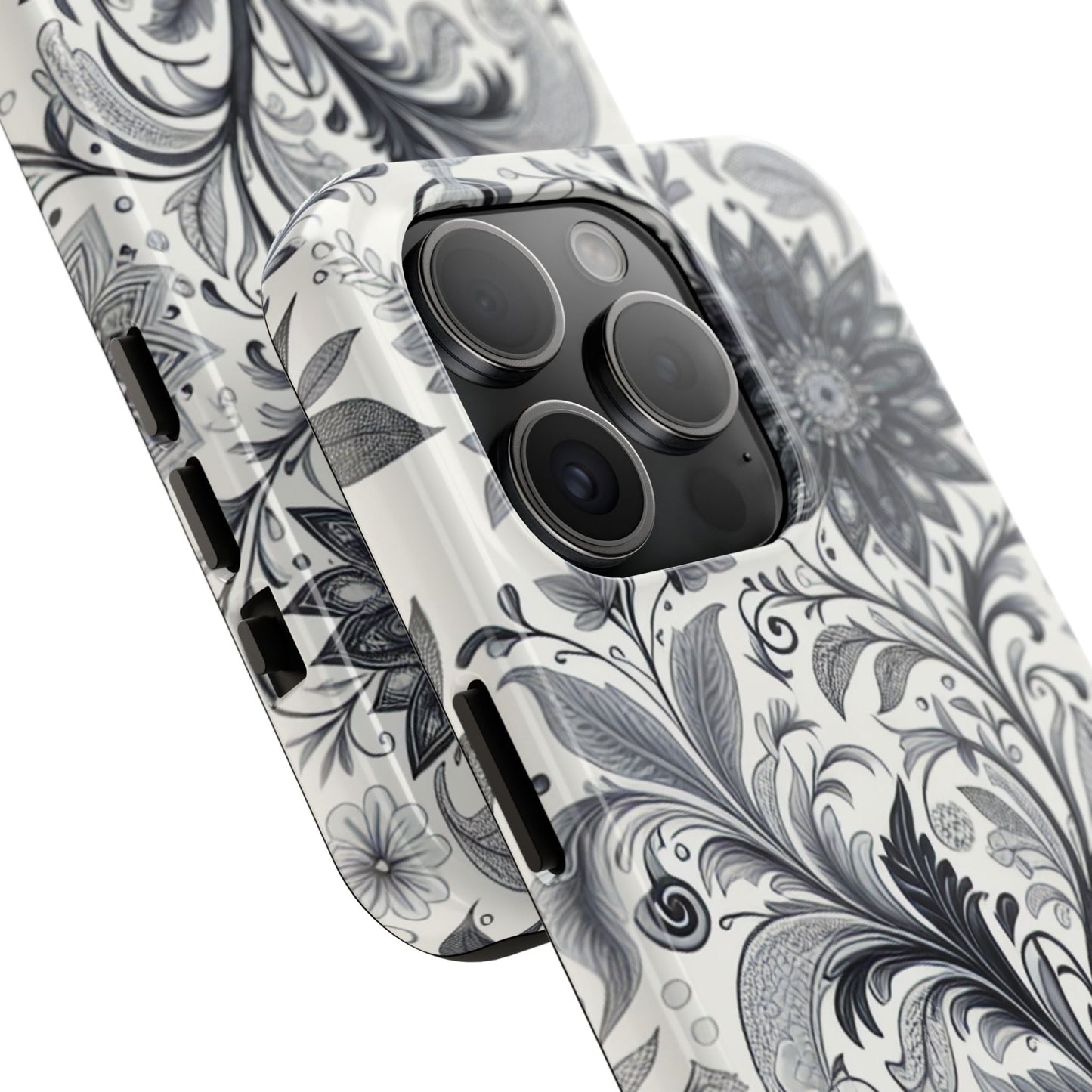 Floral Tough Phone Cases, Durable Phone Cover, Stylish Floral Design, Gift for Her, Trendy Tech Accessories, Birthday Present