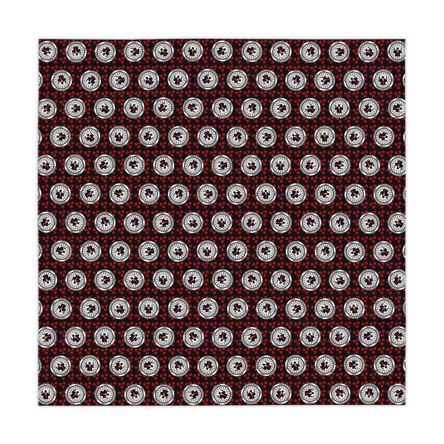 Certified Six Seven Tablecloth – Political Parody Medallion Table Cover