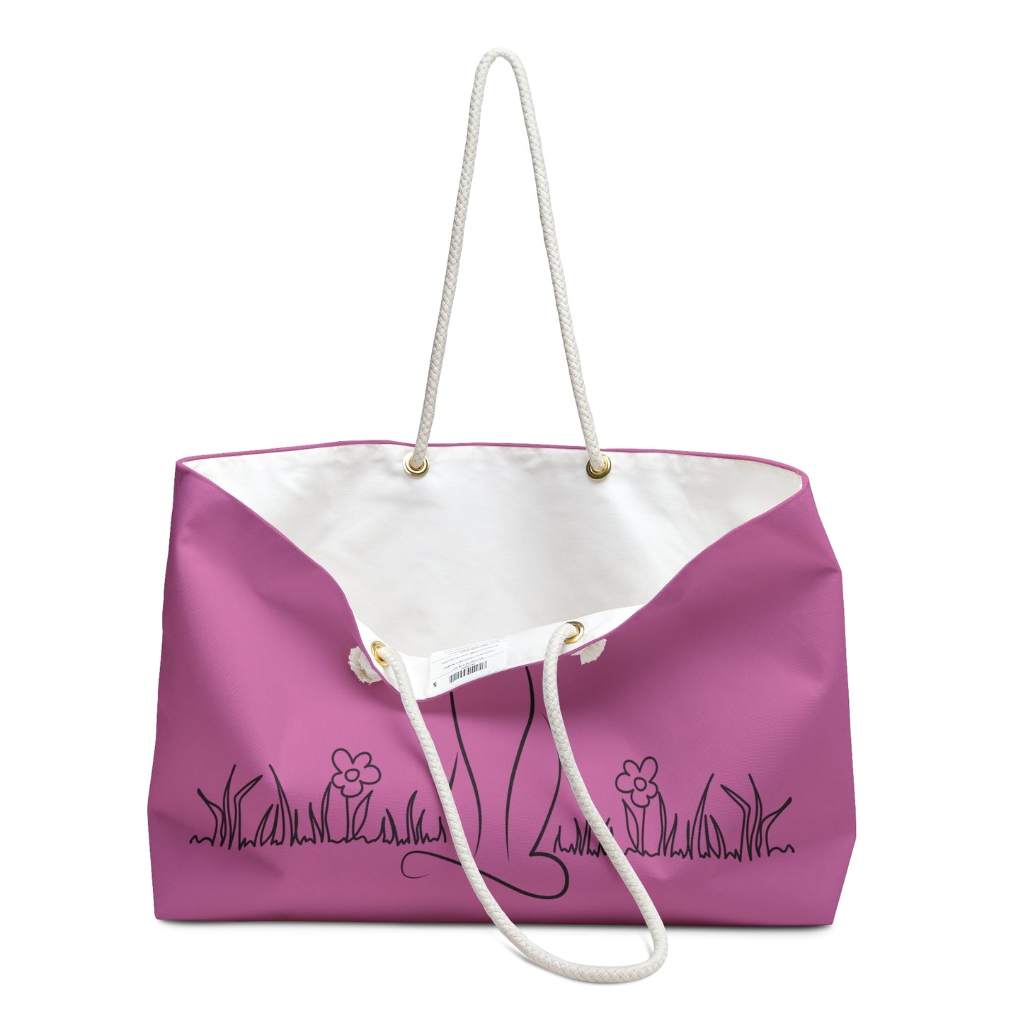 Chic Cat-Themed Weekender Bag for Stylish Cat Lovers