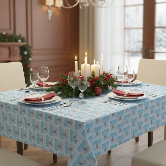 Abstract Kitty Christmas Tablecloth