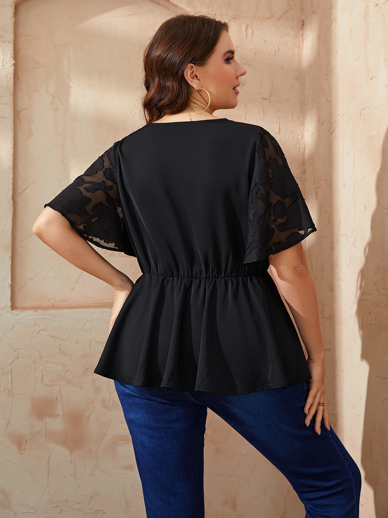 Plus Size Fashion Loose And Slimming Top