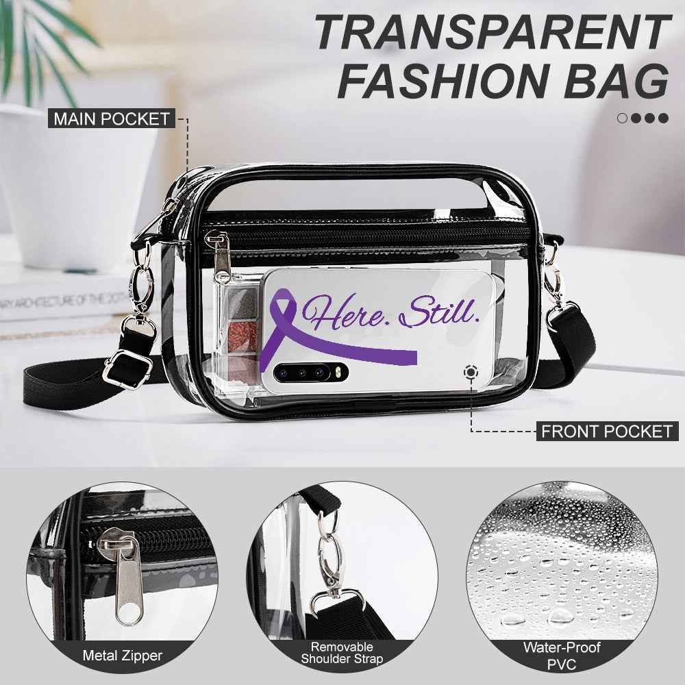 Here. Still. Clear Crossbody Bag