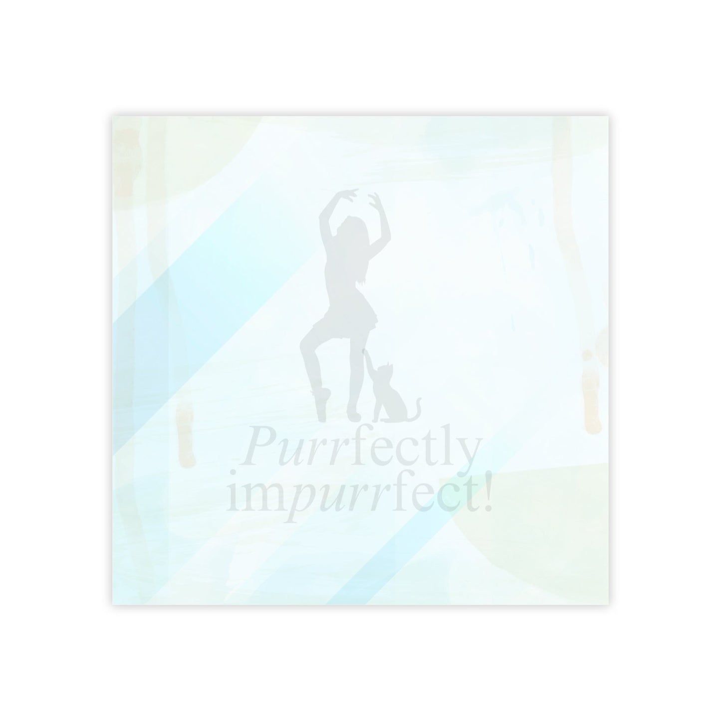 Purrfectly Imperfect — Cat Lover Sticky Notes