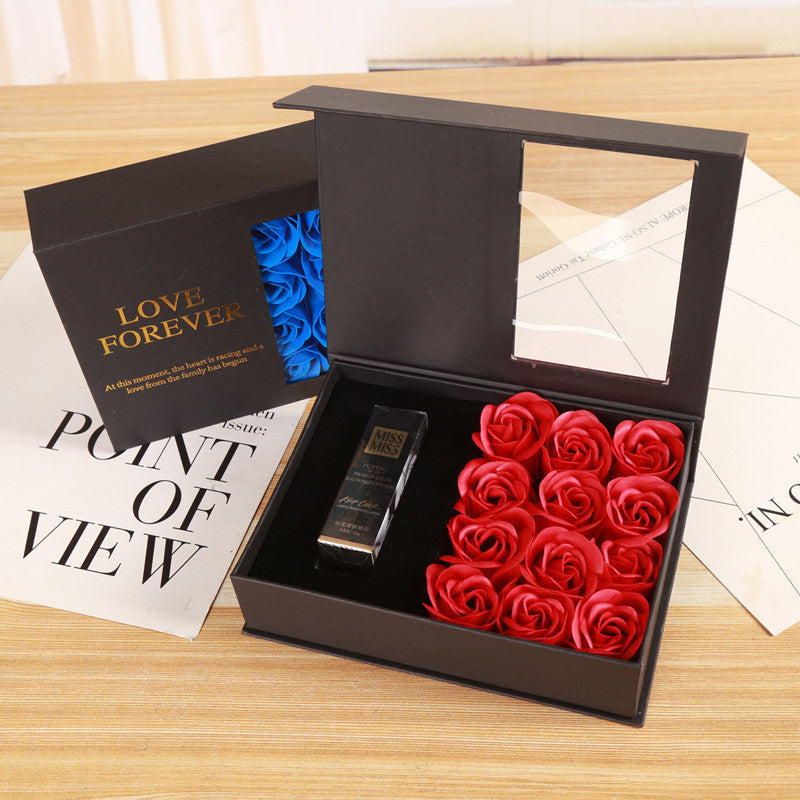Flip Top Soap Everlasting Rose Lipstick Gift Box