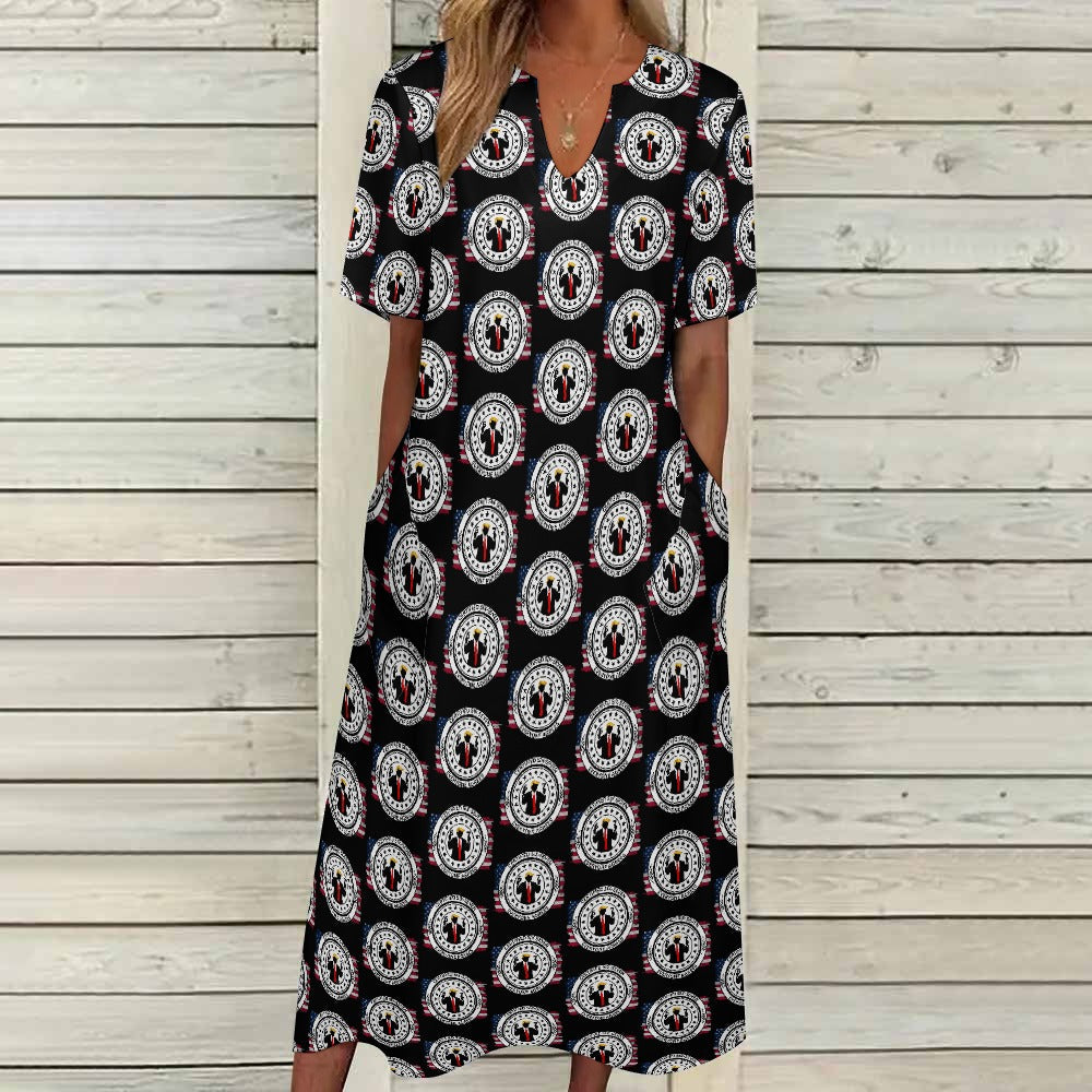 Certified 67 Parody Dress – 7-Point Sleeve V-Neck