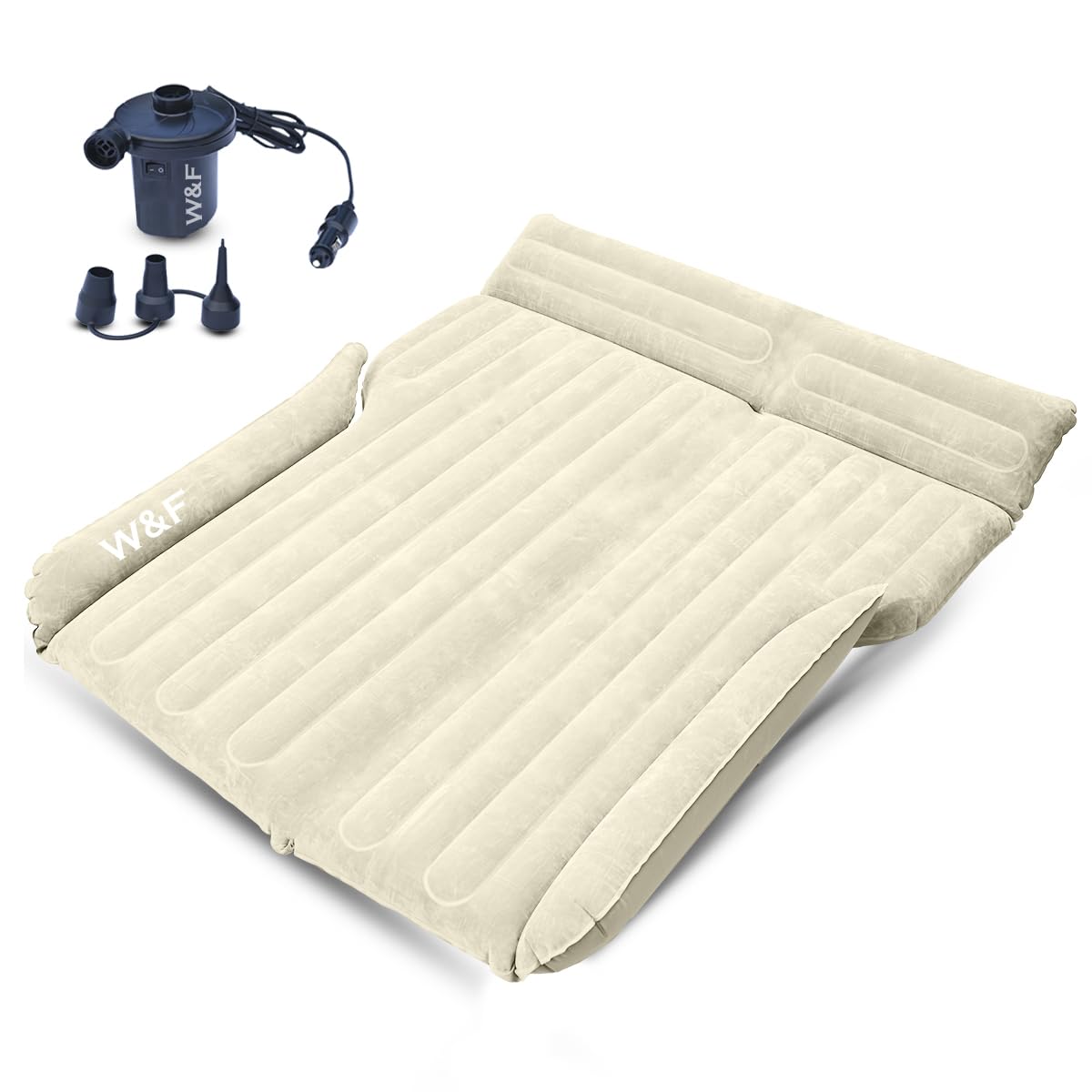 WEY&FLY Extra Tough SUV Mattress — Enhanced SUV Air Mattress Car Mattress for SUV Ultra-Thick and Comfortable SUV Mattress Suitable for Camping Sleeping Travel w/Pump