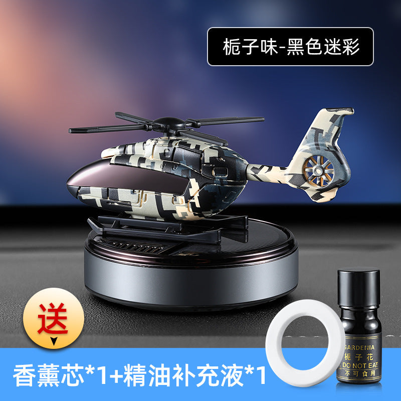 Camouflage Solar-Powered Car Air Freshener Decor