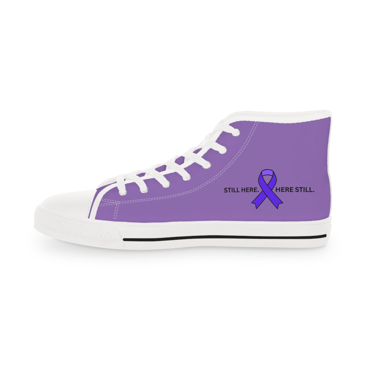 Still Here. Here Still. Men’s High-Top Sneakers – Epilepsy Awareness
