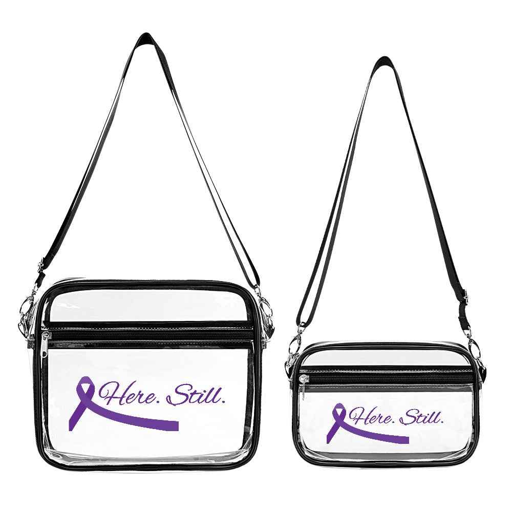 Here. Still. Clear Crossbody Bag