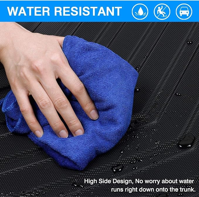 Cartist Cargo Liner Compatible with Chevrolet Malibu 2016 2017 2018 2019 2020 2022 2023 2024 2025 All Weather Trunk Mat Liner for Malibu Accessories Black
