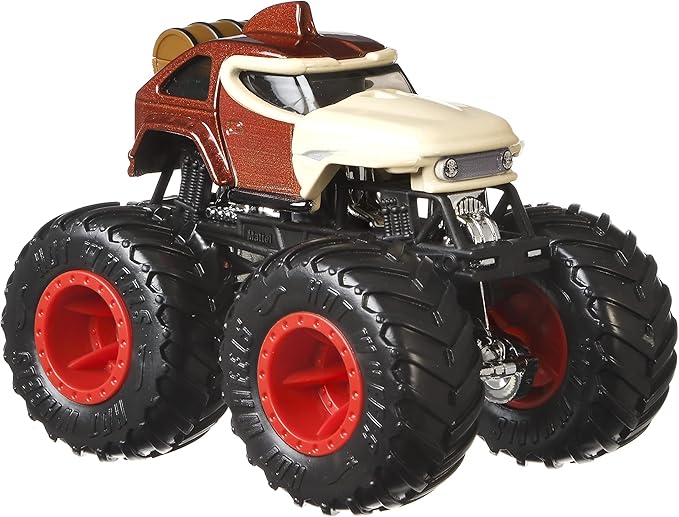 Hot Wheels Monster Trucks Pack 2 Nintendo Toy Cars 1:64 Scale Gift for Kids 3+ Years (Mattel HDH82)