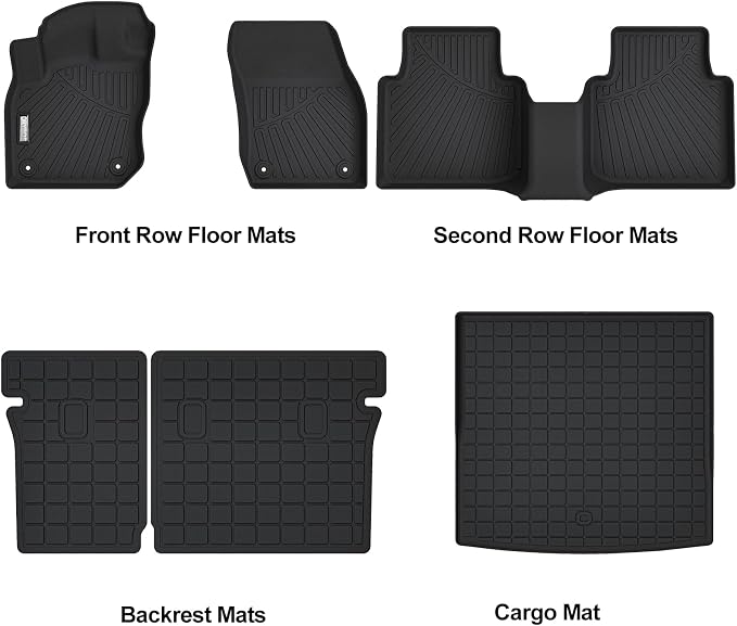 Floor Mats &Cargo Liner Fit for 2025 2026 Volkswagen Tiguan,All Weather Protection TPE, Anti-Slip Mats & Trunk Mat for VW Tiguan Accessories