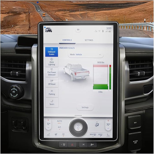 for Ford F150 Lightning Screen Protector for 2022-2026 F-150 Lightning Platinum/Lariat/Flash SYNC 4A 15.5" F150 Lightning Accessories Anti Glare Tempered Glass Film (F150 Lightning 15.5-In Matte)