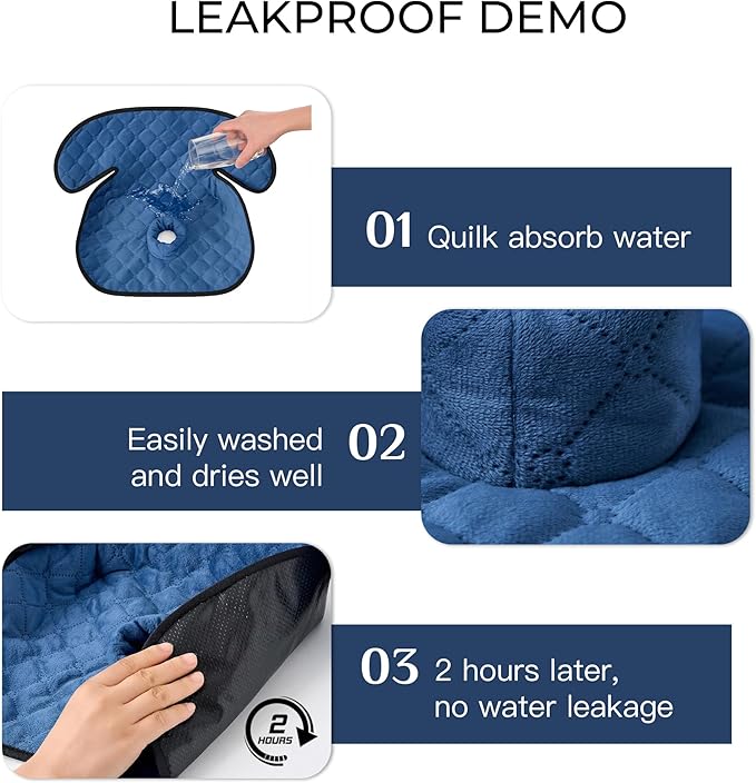 2 Pack Waterproof Piddle Pads Carseat Potty Training Car Seat Protector Waterproof Car Seat Liner Cover to Prevent Pee