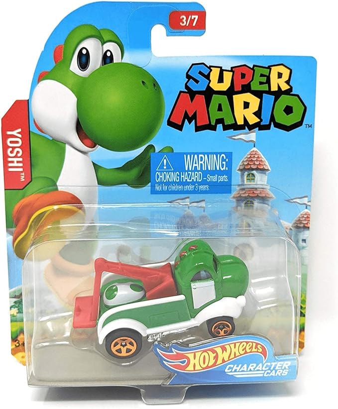 Hot Wheels 2017 Super Mario Character Cars Set of 7