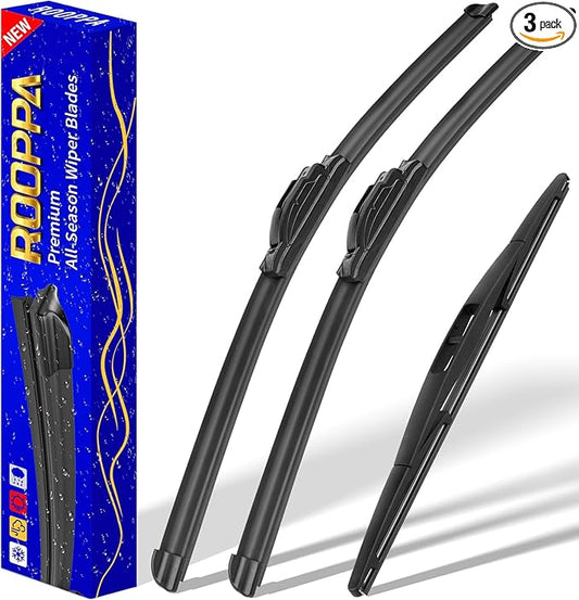 3 wipers Replacement for 2012-2018 Subaru Forester/2015-2019 Subaru Outback, Windshield Wiper Blades Original Equipment Replacement - 26"/17"/14" (Set of 3) U/J HOOK