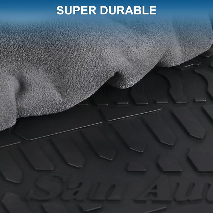 Car Floor Mat for Jeep Wrangler JL 4x4 Door Sahara Rubicon 2018-2025 2026 Custom Fit Full Black Rubber Auto Floor Liner Mat All Weather Heavy Duty - Not Fit 4XE