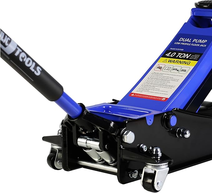 4 Ton Low Profile Floor Jack, Professional Trolley Jack Hydraulic Jack, Heavy-Duty Steel Racing Floor Jack with Dual Piston Quick Lift Pump,Lift Range 4"-21", (8,000 lb) Capacity