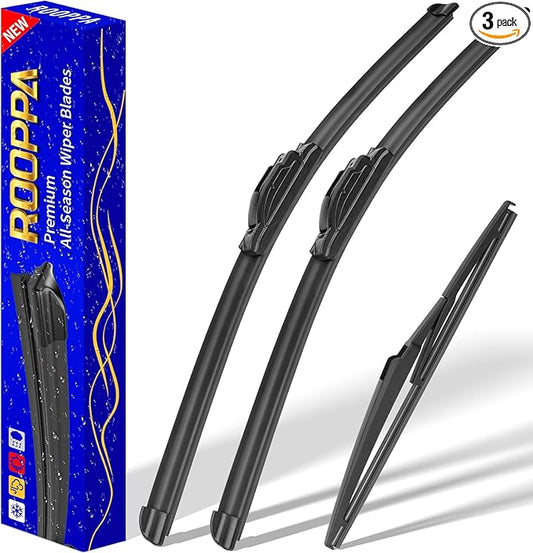 3 wipers Replacement for 2011-2013 Jeep Grand Cherokee/2011-2021 2022 2023 Dodge Durango, Windshield Wiper Blades Original Equipment Replacement - 22"/21"/12" (Set of 3) U/J HOOK