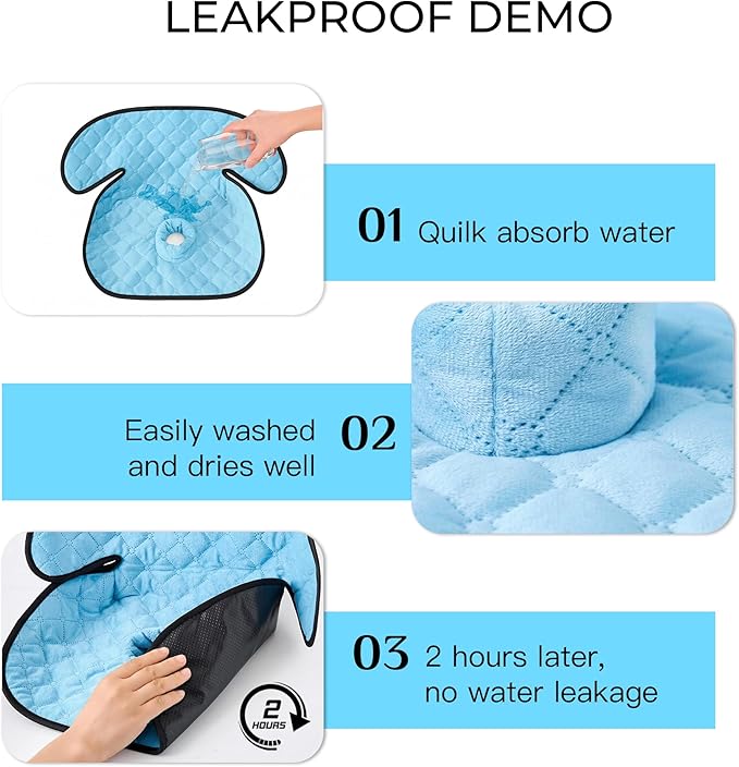 2 Pack Waterproof Piddle Pads Carseat Potty Training Car Seat Protector Waterproof Car Seat Liner Cover to Prevent Pee