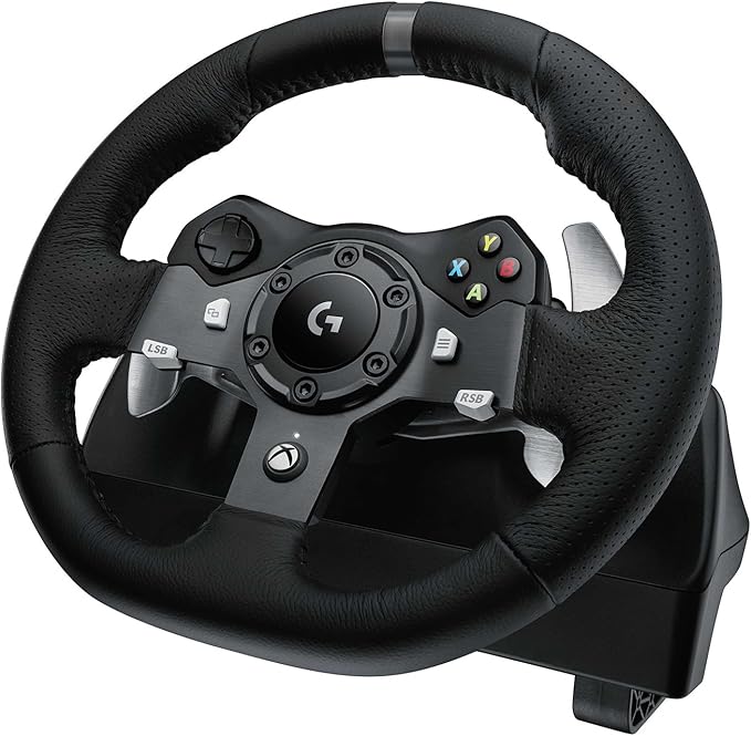Logitech G920 Driving Force Racing Wheel + Logitech G Driving Force Shifter Bundle for Xbox One and PC (Certified Refurb)