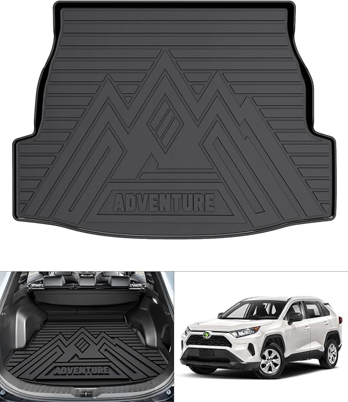 Rav4 Cargo Liner - Trunk Mat for Toyota RAV4 2019-2024 2025, All Weather Cargo Mat for rav4 Accessories, Heavy Duty (Fit for All Models)