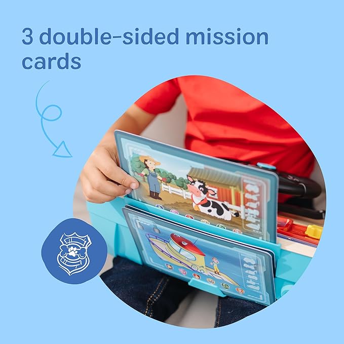 Melissa & Doug PAW Patrol Rescue Mission Wooden Dashboard – Interactive Steering Wheel Toy for Pretend Play Driving, with Lights & Sounds, PAW Patrol Toddler Toys for Kids Ages 3+