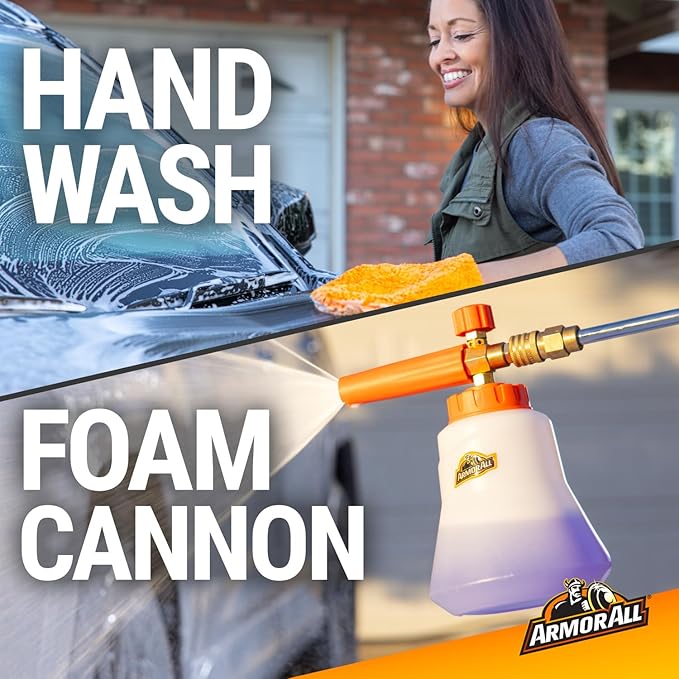Armor All Ultra Shine Car Wash and Wax, 16 fl oz Bottle, Car Soap with Carnauba Wax for Hand Wash or Foam Cannon