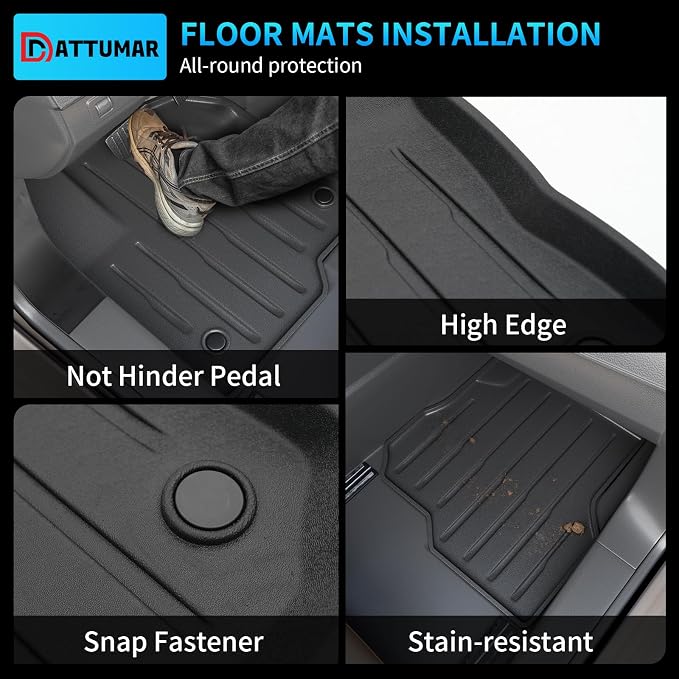 Floor Mats Compatible with 2018-2024 Ford Expedition 7-Seater (Not Fit Max) Cargo Liner Trunk Mat Back Seat Cover 2023 Expedition Accessories (Trunk Mat+3rd Row Backrest Mats+Floor Mats)