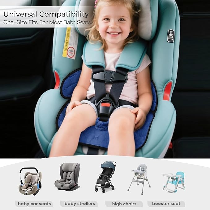 2 Pack Waterproof Piddle Pads Carseat Potty Training Car Seat Protector Waterproof Car Seat Liner Cover to Prevent Pee