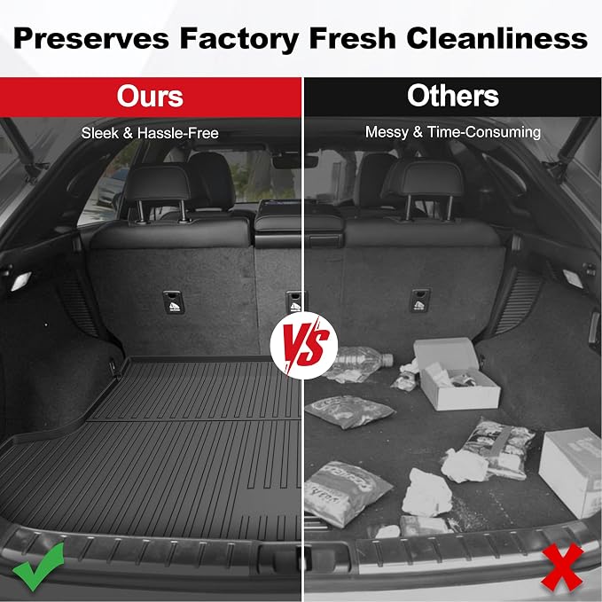Original RX Cargo Liners for Lexus RX RX350/RX450h 2016-2022 (Not for RX350L & RX450hL) - Custom Fit TPE All Weather Rubber Trunk Liner Odorless Anti-Slip Cargo Mat