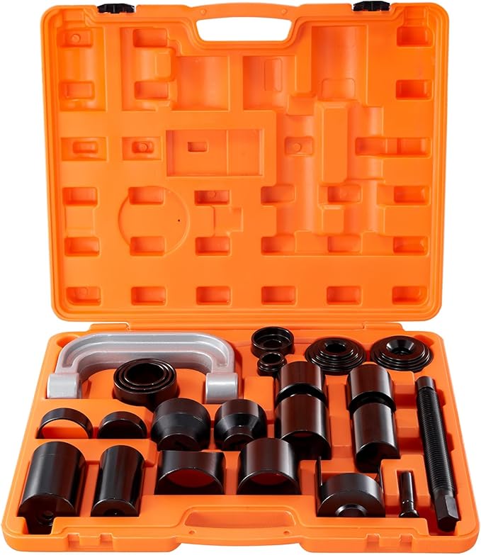 VEVOR Ball Joint Press Kit, 23 pcsTool Kit, C-Press Ball Joint Removal and Install Tools, for Most 2WD and 4WD Cars, Including 2-9/64 Inch,1-59/64 Inch Ball Joint Sockets Compatible with Chrysle