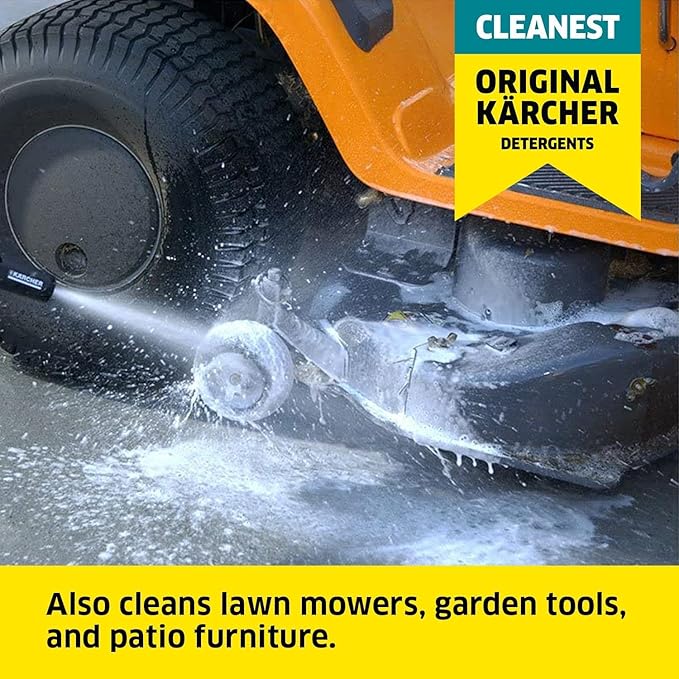 Kärcher Multi Purpose Pressure Washer Detergent, Removes Dirt and Grime from Fences, Siding, Patios, Driveways, Sidewalks, Concrete and More, Highly Concentrated, Makes up to 20 gal of Cleaner