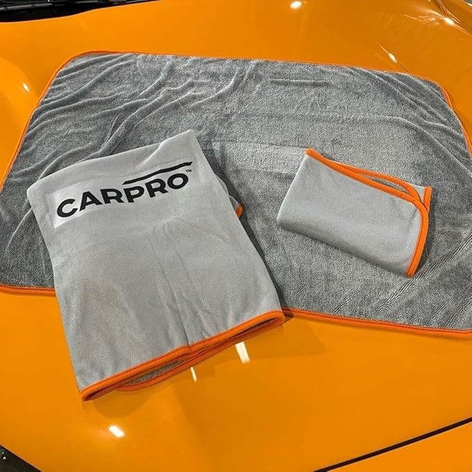CARPRO DHydrate Drying Towel: Car Wash Towel for Spotless Shine, Microfiber Edge, Lint & Tag Free, Cleaning Cloth - 20" x 20" (Pack of 1)