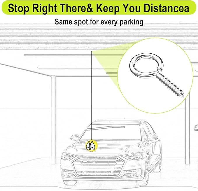 BFXM Garage Parking Aid Ball, Parking Guide System for Car Accessories, Stop Indicator, Parking Assist Ball, Aid-Parking Kit, Garage Car Stopper, Pack of 2