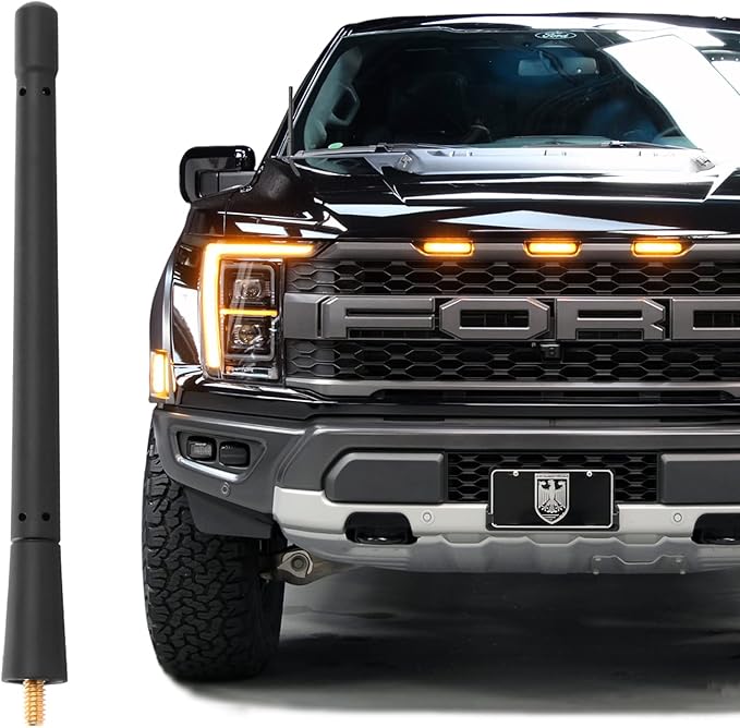 KSaAuto Short Antenna for Ford F150 F-150 2009-2026, 2017-2026 F-250 F-350, 2021-2024 Bronco, 7 Inch F150 Pickup Truck Short Antenna Ford F150 Accessories, Not for 2025 Bronco
