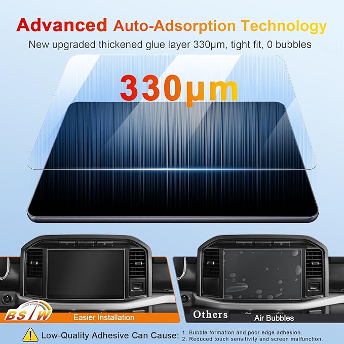 for F150 Lightning Screen Protector for 2022-2026 Ford F-150 Lightning XLT/Pro SYNC 4 12-In F150 Lightning Electric Truck Accessories Anti Glare Tempered Glass Film (F-150 Lightning 12-In Matte)