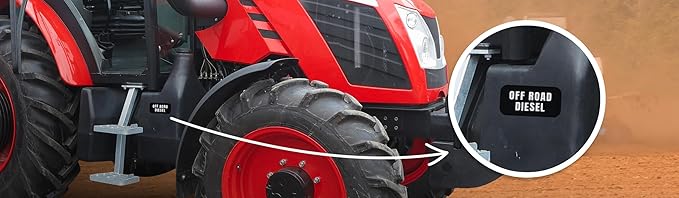 Off Road Diesel Sticker - Tractors, Construction, Agriculture, and Heavy Equipment - Weather Proof, Extreme Stick, Commercial Grade Labels by Fuel Stickers - USA Made (2x1 inch), 20 Labels