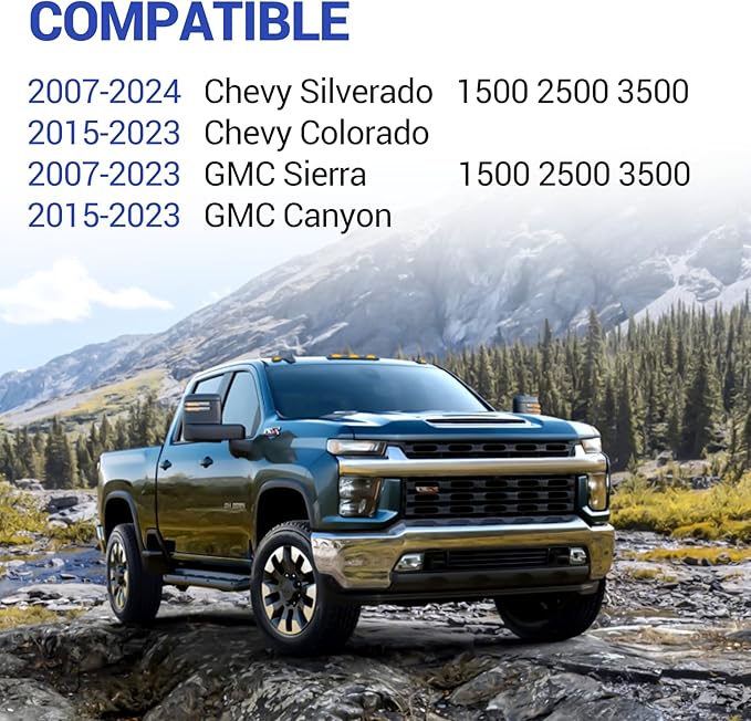 X4XZ DZ97903 Truck Bed Side Wall Tie Down Anchors, Bed Cargo Hooks for 2007-2024 Chevy Silverado 1500 2500 3500 Chevy Colorado IGMC Sierra 1500 2500 3500 I GMC Canyon 9PCS