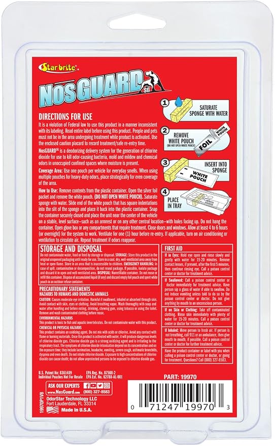 STAR BRITE Auto Odor Eliminator, Fast Release Vapor System Eliminates Car Odors in 4-6 Hours (19970)