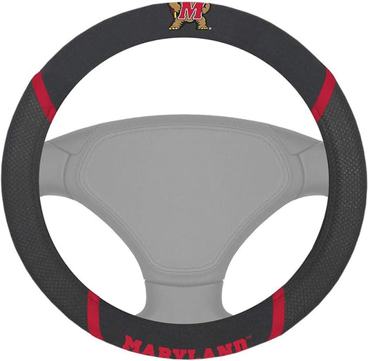 FANMATS NCAA Unisex-Adult Embroidered Steering Wheel Cover